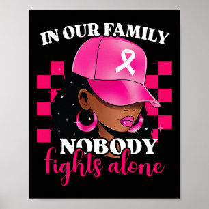 Poster Em Nossa Família Ninguém Luta Sozinho Com O Cancer
