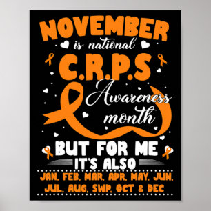Poster Em Novembro Vestimos Laranja Fita Sensibilização M