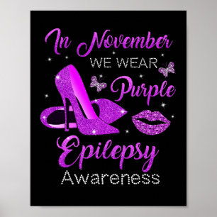 Poster Em novembro, Vestimos Púrpura Altos Saltos Epileps