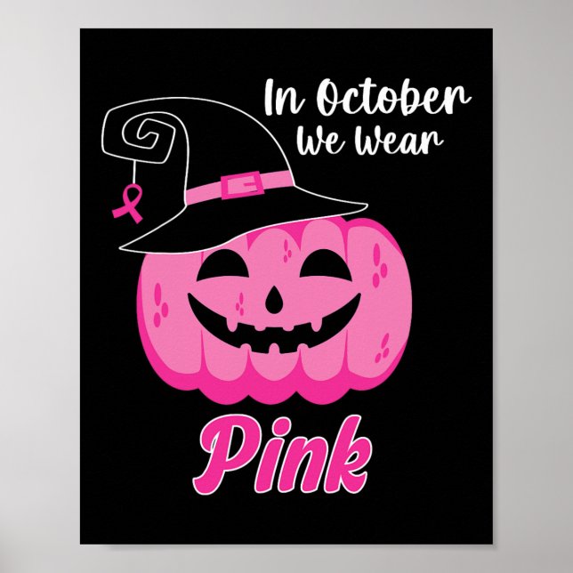 Poster Em outubro, Vestimos a consciência cor-de-rosa do  (Frente)