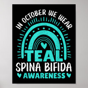 Poster Em outubro Vestimos a consciência de Teal Spina Bi