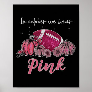 Poster Em outubro, Vestimos Awa, Cancer de futebol rosa