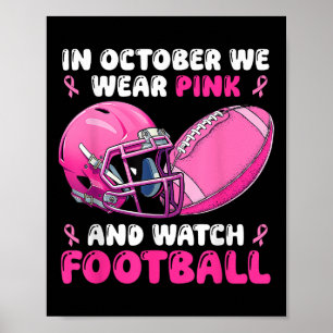 Poster Em outubro, Vestimos Awa, Cancer de futebol rosa