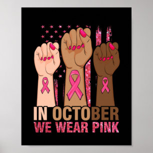 Poster Em outubro vestimos cancer rosa