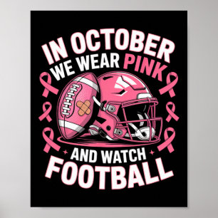 Poster Em Outubro, Vestimos Pegada Rosa Para Ca Mama