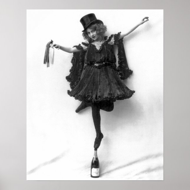 Póster Em pé no champanhe (Frente)