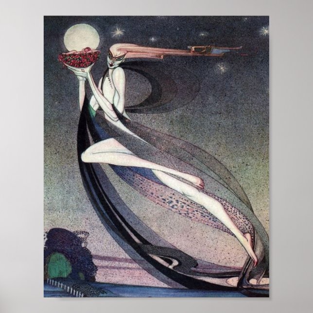 Poster Em Pó e Colina por Kay Nielsen (Frente)