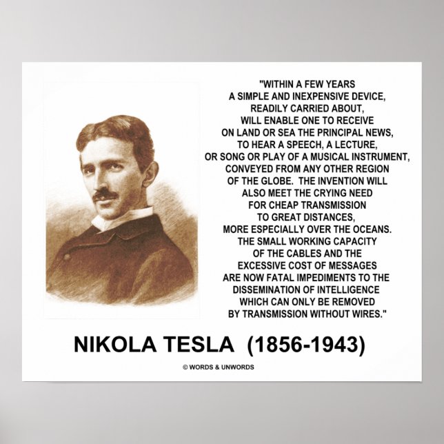 Poster Em Poucos Anos, Tesla De Dispositivo Simples E Bar (Frente)