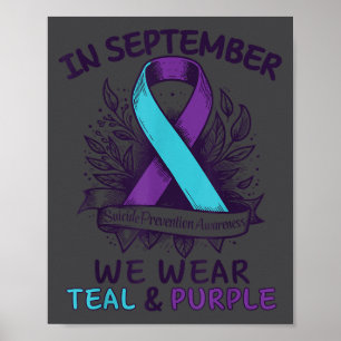 Poster Em Setembro Usamos Fita Roxa Azul Turquesa Prev