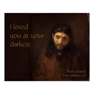Póster Em seu CC0519 mais escuro Rembrandt Jesus