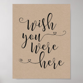 Poster Em sinal de memória amorosa - desejo que você esti