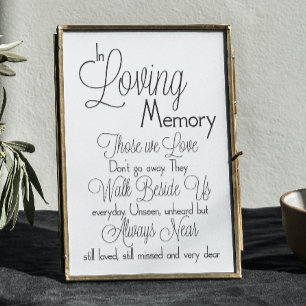 Póster Em sinal Loving do casamento da memória