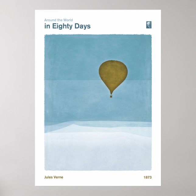 Poster Em todo o mundo em oitenta dias Jules Verne Liter (Frente)