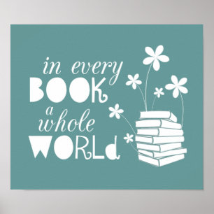 Poster Em Todos Os Livros Um Mundo Inteiro