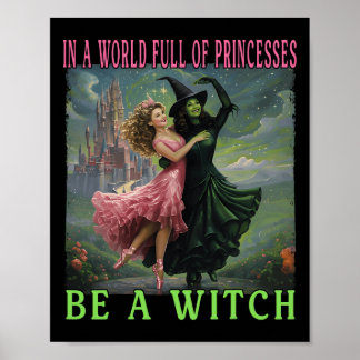 Poster Em Um Cheio Mundial De Princesas Seja Um Bruxo Hal