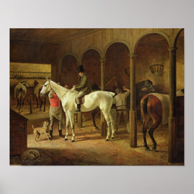Póster Em um Estável (Frente)
