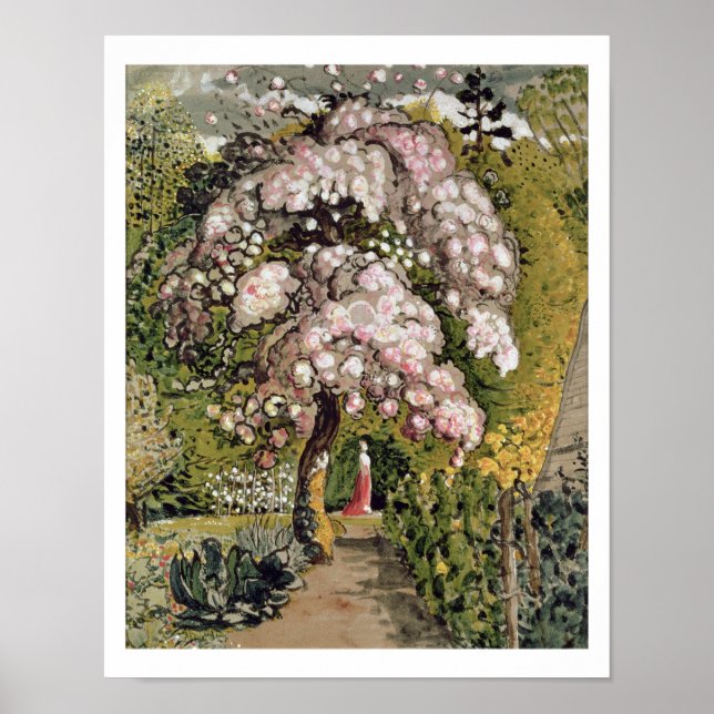 Póster Em um Jardim Shoreham (c/c) (Frente)