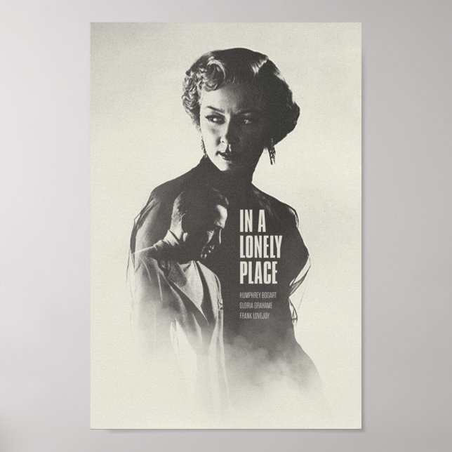 Poster Em Um Lugar De Solitário (Frente)