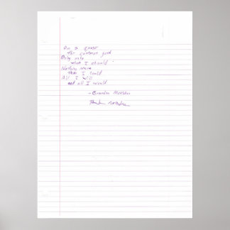 Póster Em Uma Busca