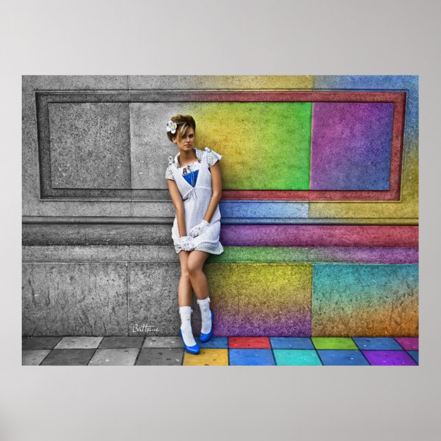 Póster Em Uma Cidade Arco-Íris (Frente)