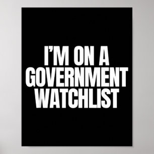 Poster Em Uma Lista de Vigilância do Governo Meme Diverti