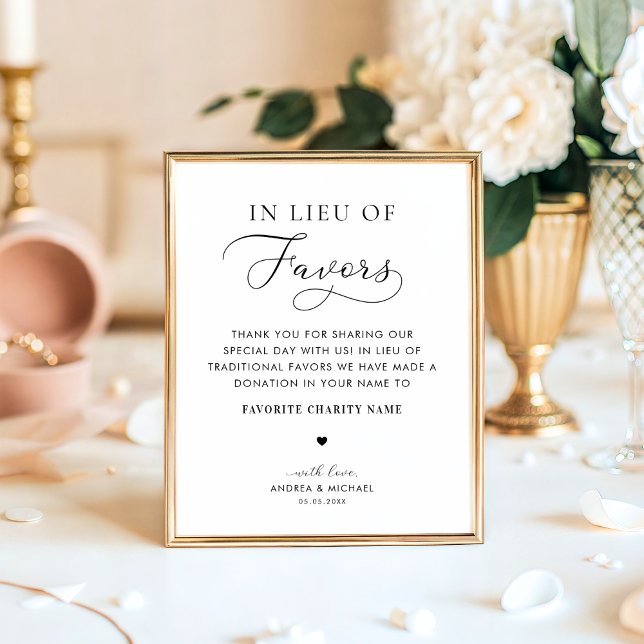 Poster Em Vez de Favoritos Caridade Sinal de Casamento de (Criador carregado)