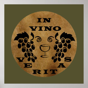 Poster em vino veritas