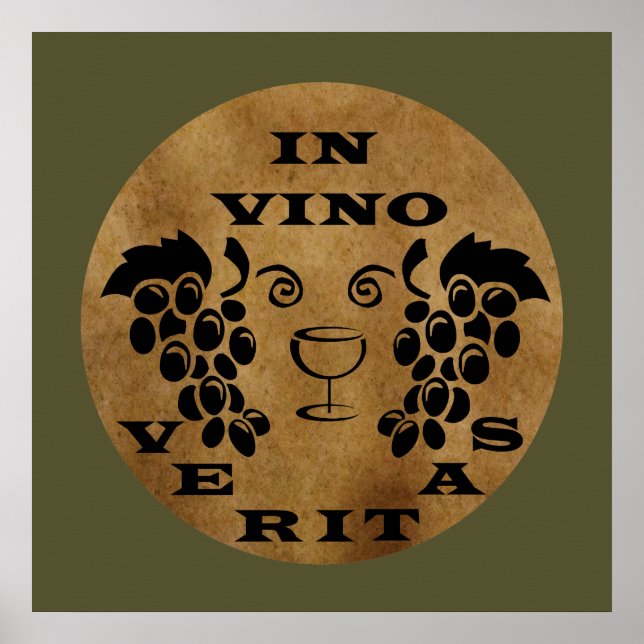 Poster em vino veritas (Frente)
