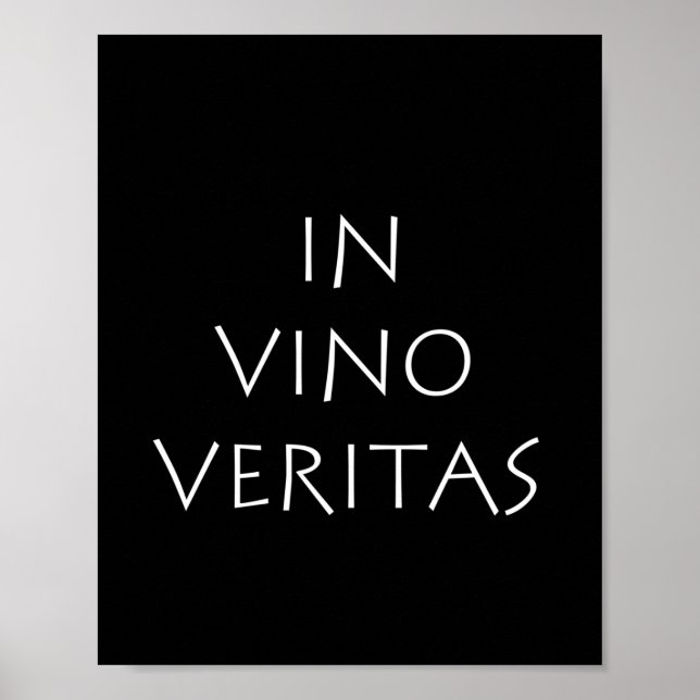 Poster Em vino veritas (Frente)