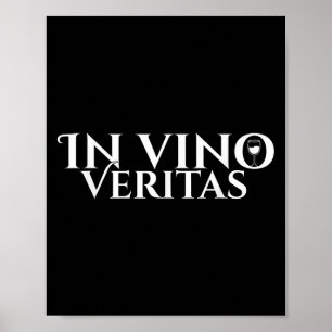 Poster Em Vino Veritas _ Latim _ Roma Antiga _ Amor Vinho