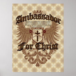Póster Embaixador para o Cristo, Corinthians Bíblia Verse