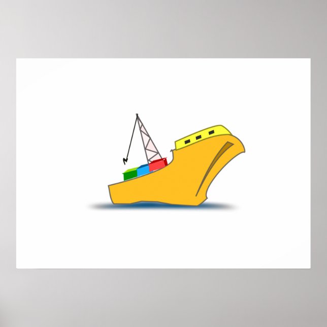 Poster Embarcação de carga (Frente)
