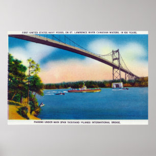Póster Embarcação de marinho dos E.U.