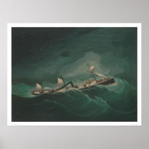 Póster Embarcação do transporte… na tempestade (1261)