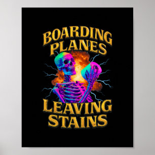 Poster Embarcando em Aviões e Deixando Manchas