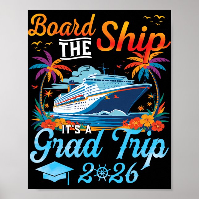 Poster Embarque No Navio É Viagem De Formatura 2026 Senio (Frente)