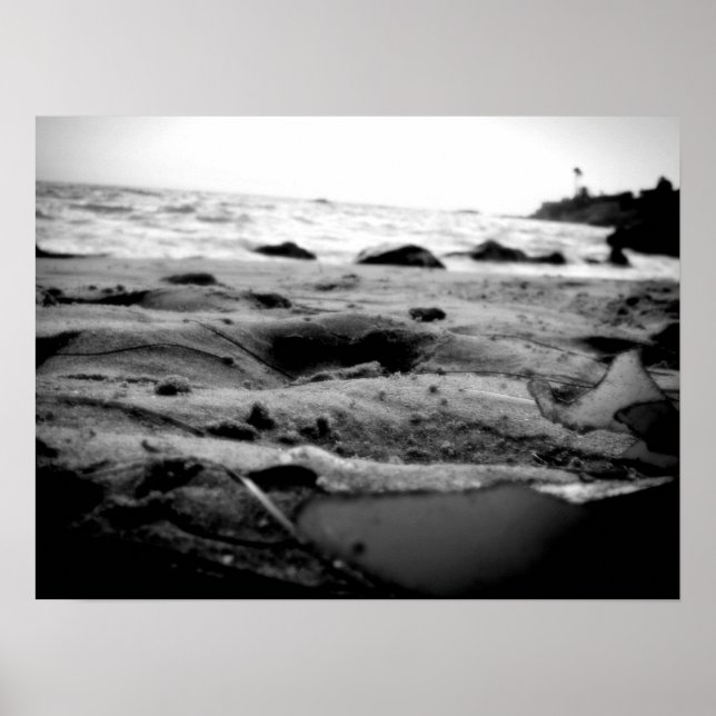 Póster Embarque oceânico B&W (Frente)