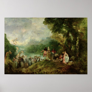 Poster Embarque para Cythera, 1717