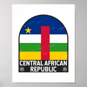 Poster Emblem de Sinalizador da República Centro-Africana