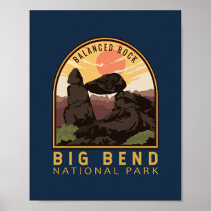 Poster Emblema da Rocha Equilibrada do Parque Nacional Ba