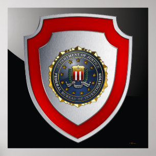 Poster Emblema do FBI