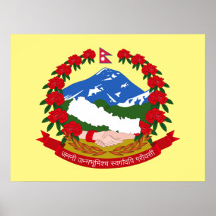 Poster Emblema do Nepal