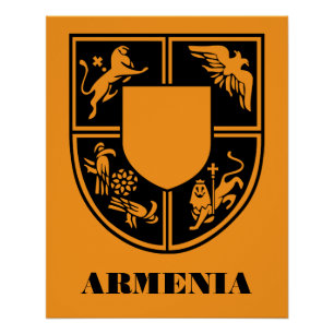 Póster Emblema Estatal de Arte Contemporânea da Armênia