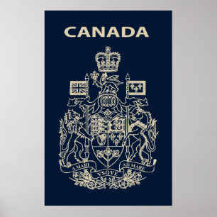 Poster emblema nacional do Canadá