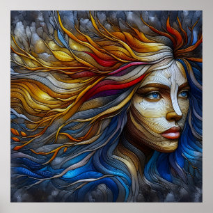 Poster Embraço da Natureza - Era da IA