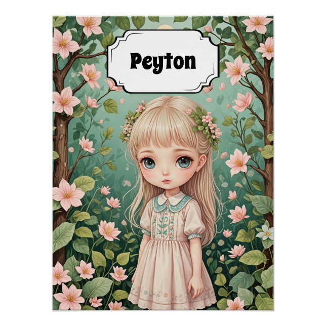 Póster Embraço do Blossom personalizado (Frente)