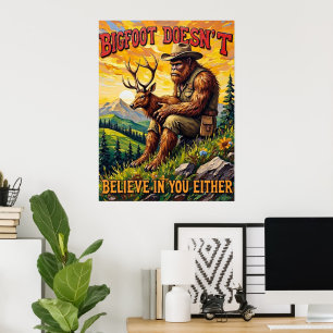 Poster Embraço Sunset: Sasquatch e a Espada Gentil