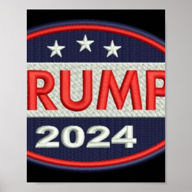 Poster Embroborismo Oficial Trump 2024 (Frente)