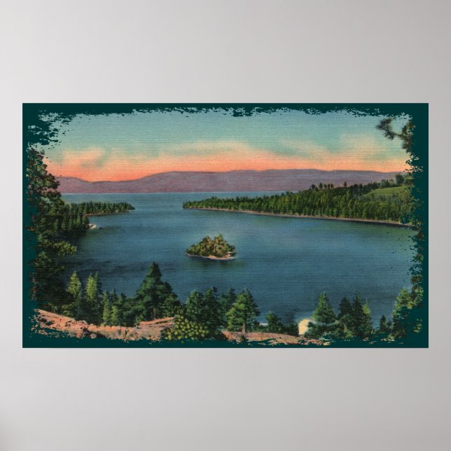 Póster Emerald Bay - Lago Tahoe Canvas Print (Frente)