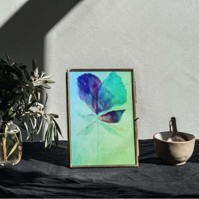 Poster Emerald Greenery Watercolor Magic Floral (Criador carregado)